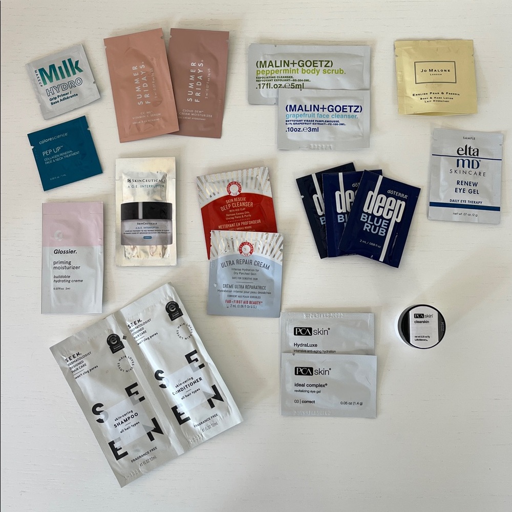 Milk, Glossier, Summer Fridays, Skinceuticals, Jo Malone, Malin+Goetz